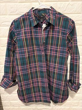 J. Crew Plaid Button-Up Shirt